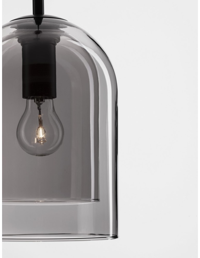 Luces Exclusivas BONAO Wisząca Nowoczesna czarny 1xΕ27 max 12W LE42639