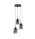 Lampy wiszące - Luces Exclusivas BONAO Wisząca Nowoczesna czarny 3xΕ27 max 12W LE42640 - produkt 1