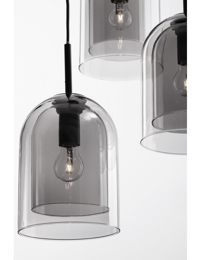 Luces Exclusivas BONAO Wisząca Nowoczesna czarny 3xΕ27 max 12W LE42640