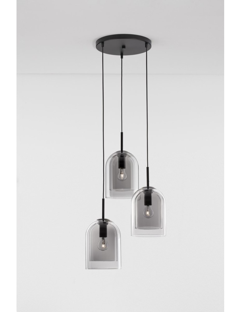 Luces Exclusivas BONAO Wisząca Nowoczesna czarny 3xΕ27 max 12W LE42640