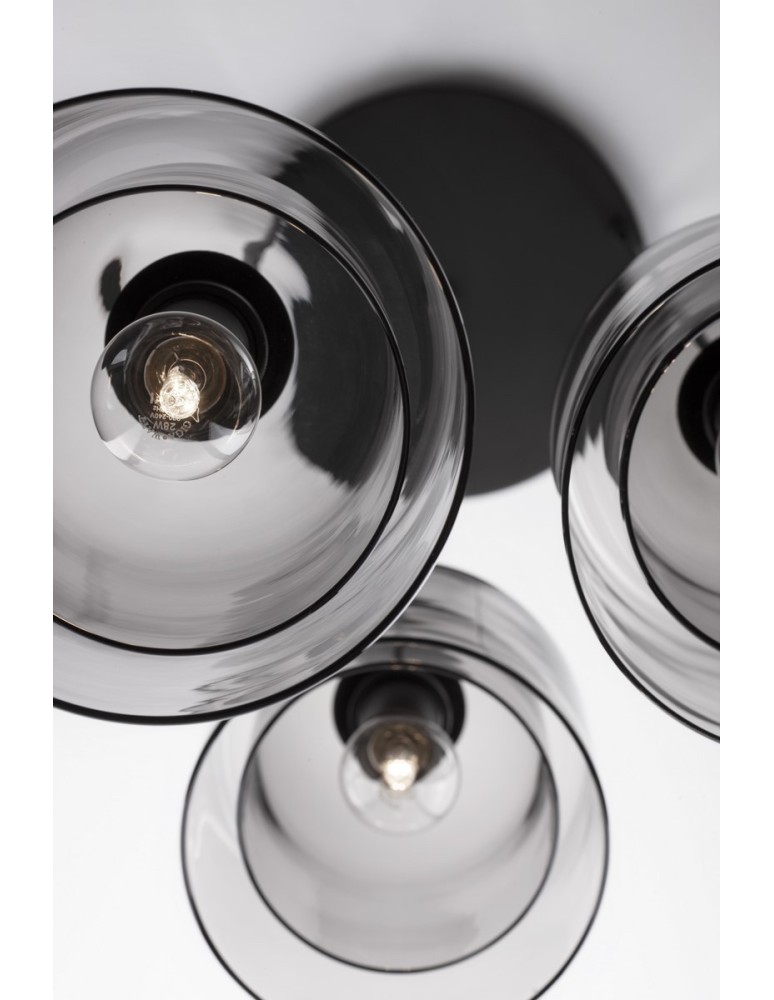 Luces Exclusivas BONAO Wisząca Nowoczesna czarny 3xΕ27 max 12W LE42640