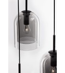 Lampy wiszące - Luces Exclusivas BONAO Wisząca Nowoczesna czarny 3xΕ27 max 12W LE42640 - produkt 5