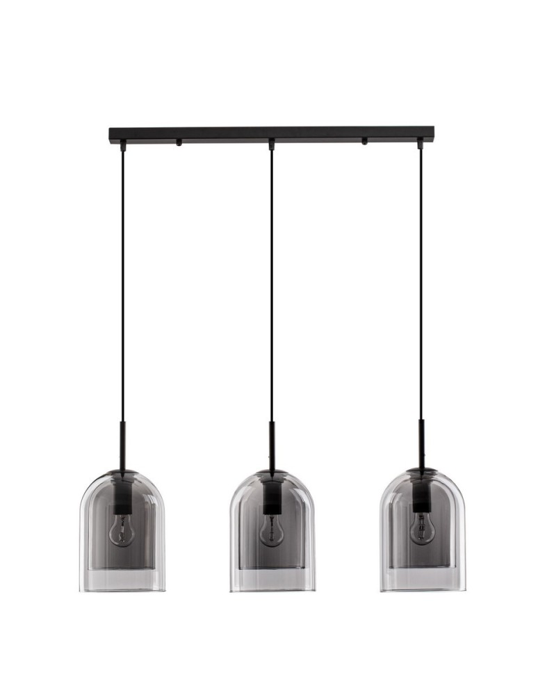 Lampy wiszące - Luces Exclusivas BONAO Wisząca Nowoczesna czarny 3xΕ27 max 12W LE42641 - produkt kolory-swiatla.pl 1