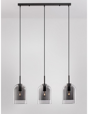 Luces Exclusivas BONAO Wisząca Nowoczesna czarny 3xΕ27 max 12W LE42641 - produkt 2