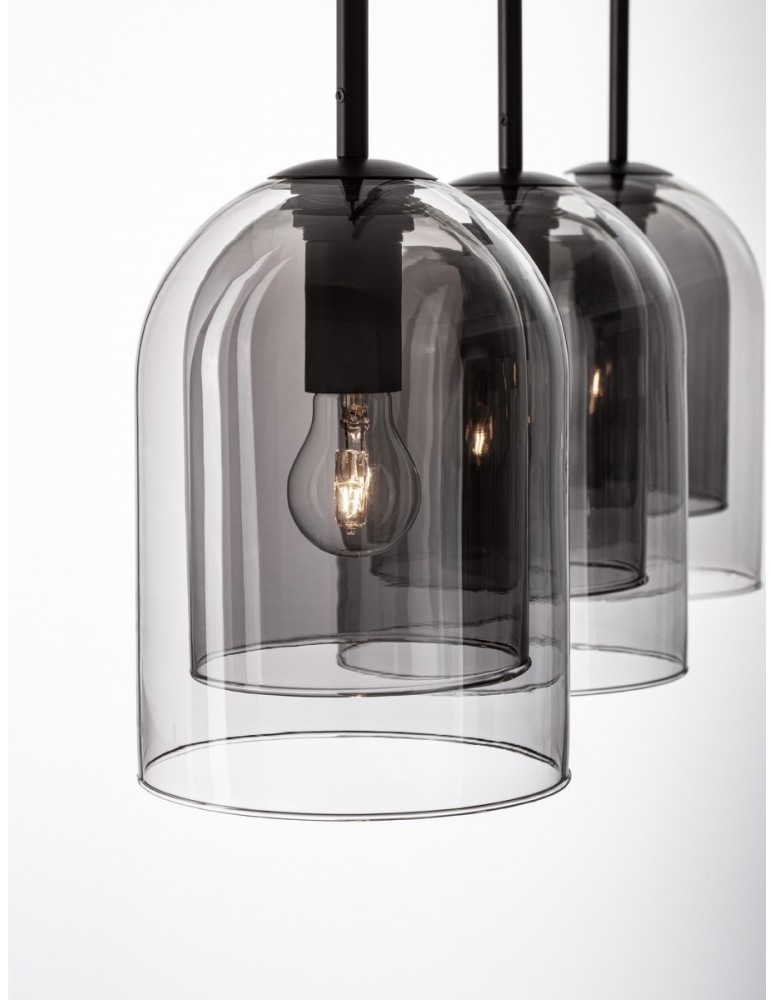 Luces Exclusivas BONAO Wisząca Nowoczesna czarny 3xΕ27 max 12W LE42641