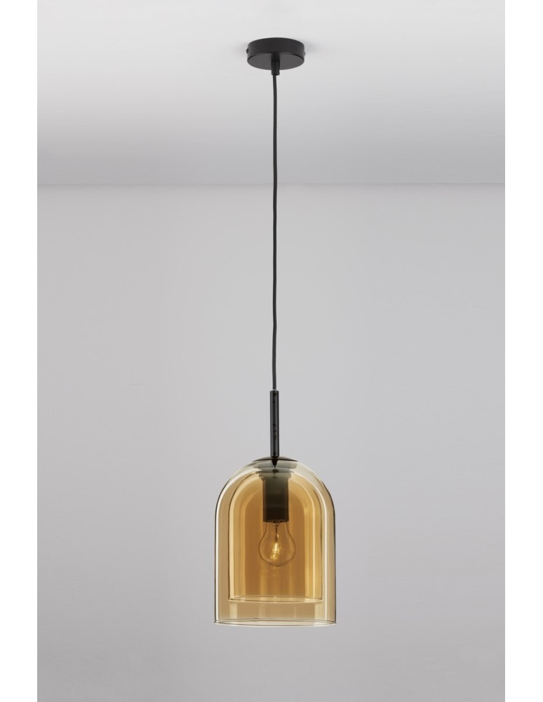 Luces Exclusivas BONAO Wisząca Nowoczesna czarny 1xΕ27 max 12W LE42642