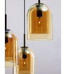 Lampy wiszące - Luces Exclusivas BONAO Wisząca Nowoczesna czarny 3xΕ27 max 12W LE42643 - produkt 2