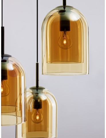Luces Exclusivas BONAO Wisząca Nowoczesna czarny 3xΕ27 max 12W LE42643 - produkt 2
