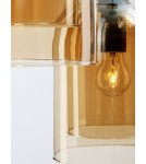 Lampy wiszące - Luces Exclusivas BONAO Wisząca Nowoczesna czarny 3xΕ27 max 12W LE42643 - produkt 4