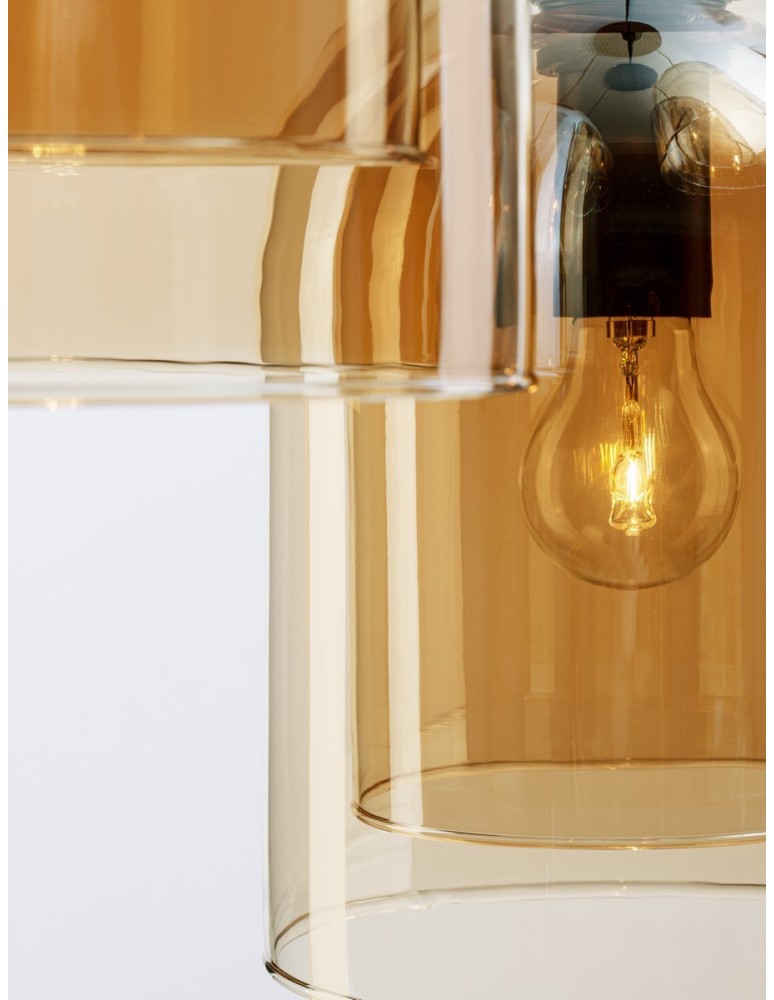Luces Exclusivas BONAO Wisząca Nowoczesna czarny 3xΕ27 max 12W LE42643