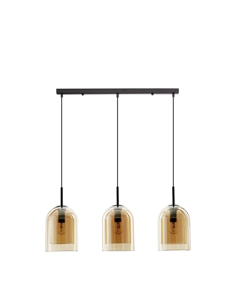Luces Exclusivas BONAO Wisząca Nowoczesna czarny 3xΕ27 max 12W LE42644