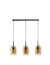 Luces Exclusivas BONAO Wisząca Nowoczesna czarny 3xΕ27 max 12W LE42644