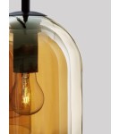 Lampy wiszące - Luces Exclusivas BONAO Wisząca Nowoczesna czarny 3xΕ27 max 12W LE42644 - produkt 3