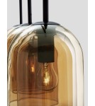 Lampy wiszące - Luces Exclusivas BONAO Wisząca Nowoczesna czarny 3xΕ27 max 12W LE42644 - produkt 4