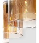 Lampy wiszące - Luces Exclusivas BONAO Wisząca Nowoczesna czarny 3xΕ27 max 12W LE42644 - produkt 5