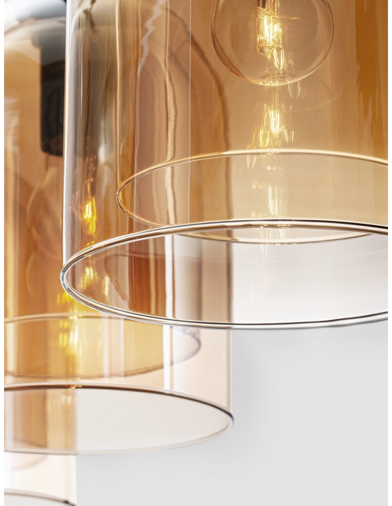 Luces Exclusivas BONAO Wisząca Nowoczesna czarny 3xΕ27 max 12W LE42644