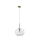 Lampy wiszące - Luces Exclusivas HAINA Wisząca Nowoczesna złoty i odcienie złota 1xΕ27 max 12W LE42645 - produkt 1