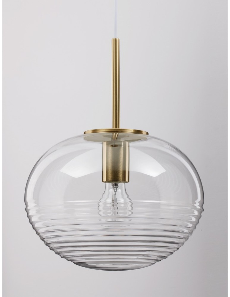 Luces Exclusivas HAINA Wisząca Nowoczesna złoty i odcienie złota 1xΕ27 max 12W LE42645