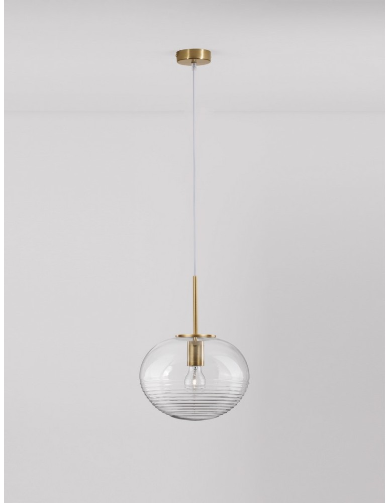Luces Exclusivas HAINA Wisząca Nowoczesna złoty i odcienie złota 1xΕ27 max 12W LE42645