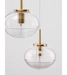 Lampy wiszące - Luces Exclusivas HAINA Wisząca Nowoczesna złoty i odcienie złota 3xΕ27 max 12W LE42646 - produkt 2