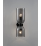 Kinkiety - Luces Exclusivas REPOS Ścienna Nowoczesna czarny 2xE14 max 5W LE42647 - produkt 3