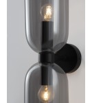 Kinkiety - Luces Exclusivas REPOS Ścienna Nowoczesna czarny 2xE14 max 5W LE42647 - produkt 4