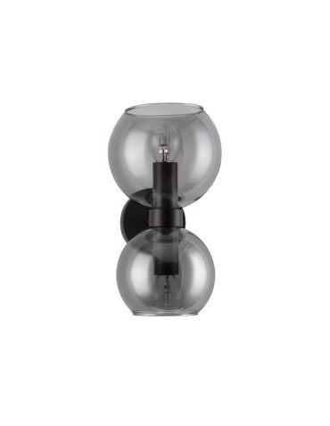 Luces Exclusivas REPOS Ścienna Nowoczesna czarny 2xE14 max 5W LE42648