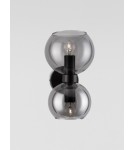 Kinkiety - Luces Exclusivas REPOS Ścienna Nowoczesna czarny 2xE14 max 5W LE42648 - product 3