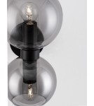 Kinkiety - Luces Exclusivas REPOS Ścienna Nowoczesna czarny 2xE14 max 5W LE42648 - product 4