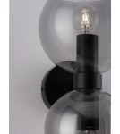Kinkiety - Luces Exclusivas REPOS Ścienna Nowoczesna czarny 2xE14 max 5W LE42648 - product 5