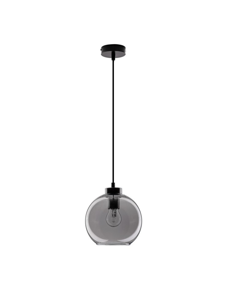 Lampy wiszące - Luces Exclusivas REPOS Wisząca Nowoczesna czarny 1xΕ27 max 12W LE42649 - produkt kolory-swiatla.pl 1