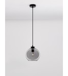 Lampy wiszące - Luces Exclusivas REPOS Wisząca Nowoczesna czarny 1xΕ27 max 12W LE42649 - product 3