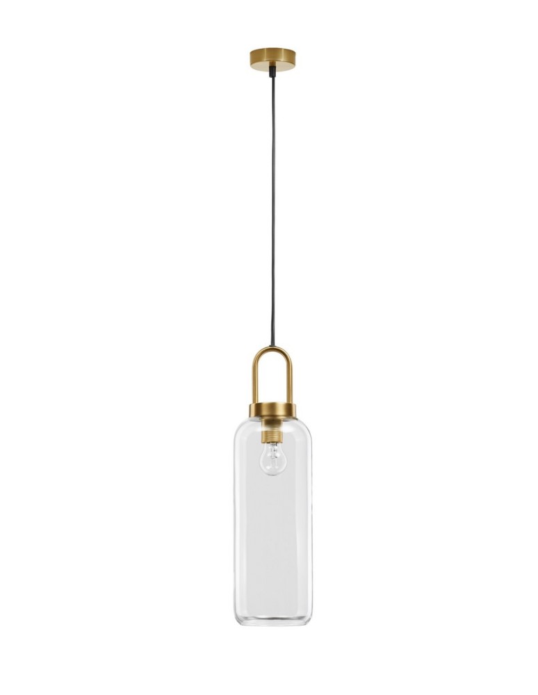 Lampy wiszące - Luces Exclusivas BANES Wisząca Nowoczesna złoty i odcienie złota 1xΕ27 max 12W LE42652 - produkt kolory-swiatla.pl 1