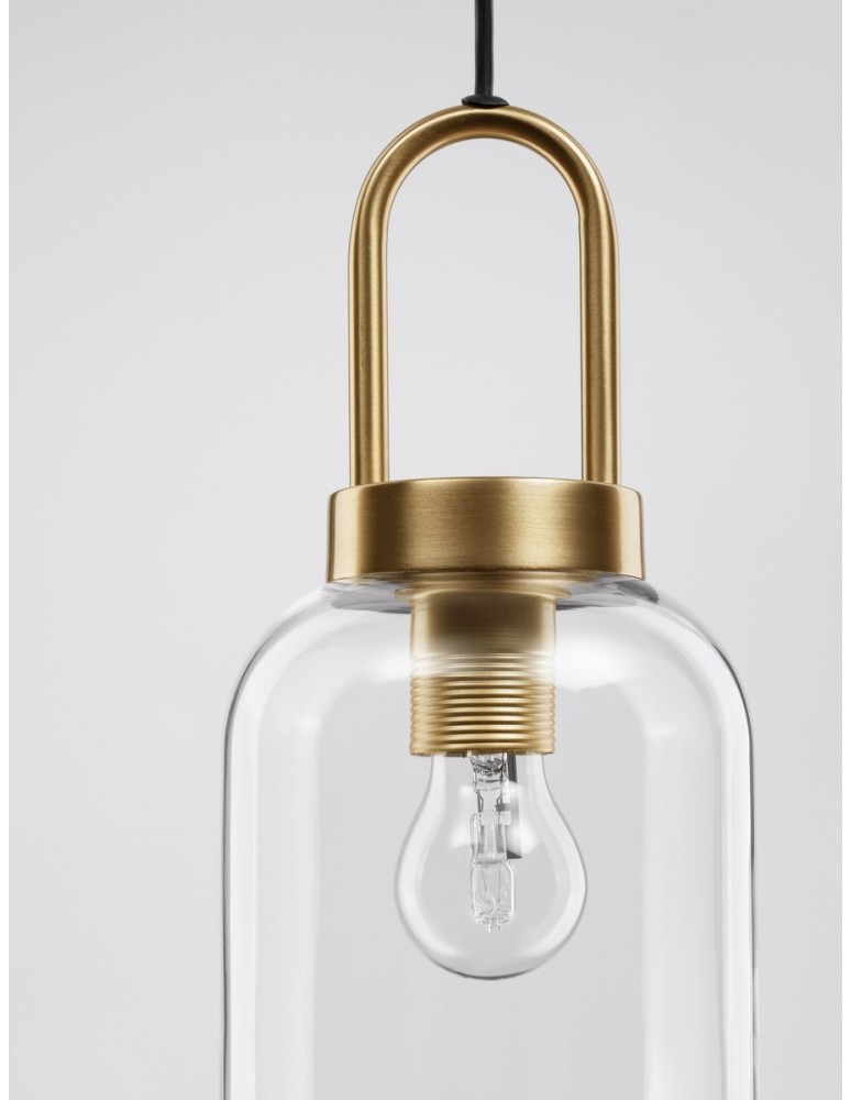 Lampy wiszące - Luces Exclusivas BANES Wisząca Nowoczesna złoty i odcienie złota 1xΕ27 max 12W LE42652 - produkt kolory-swiatla.pl 4