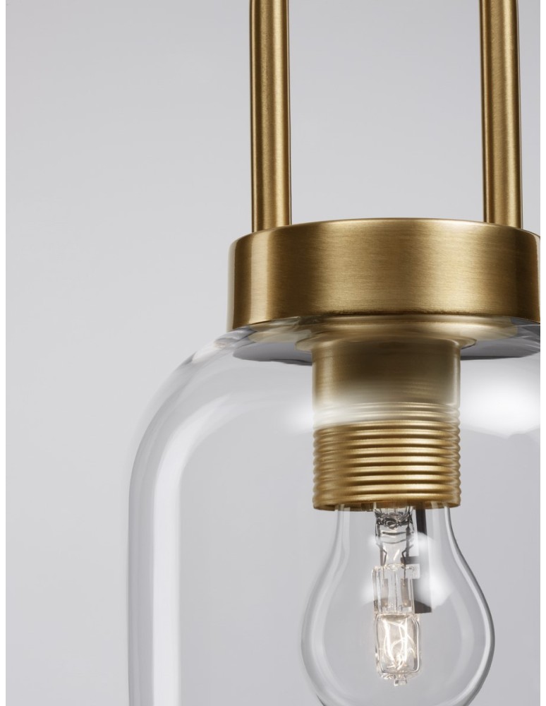 Lampy wiszące - Luces Exclusivas BANES Wisząca Nowoczesna złoty i odcienie złota 1xΕ27 max 12W LE42652 - produkt kolory-swiatla.pl 5