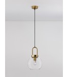 Lampy wiszące - Luces Exclusivas BANES Wisząca Nowoczesna złoty i odcienie złota 1xΕ27 max 12W LE42653 - product 3