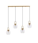 Lampy wiszące - Luces Exclusivas BANES Wisząca Nowoczesna złoty i odcienie złota 4xΕ27 max 12W LE42654 - produkt 1