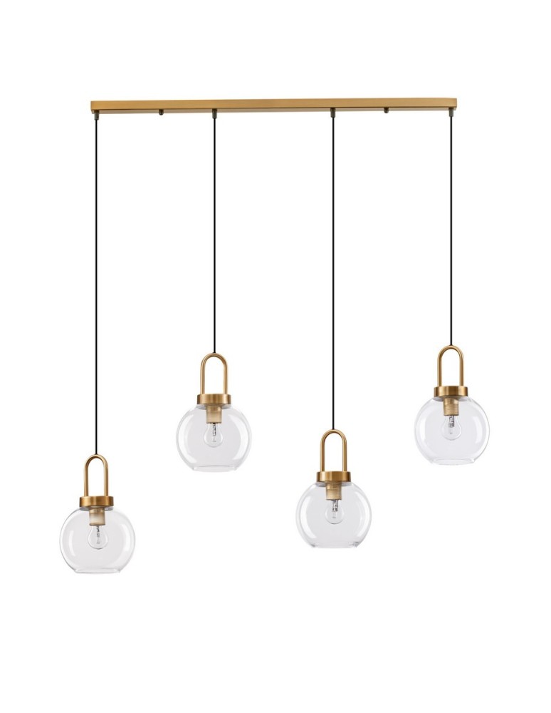 Lampy wiszące - Luces Exclusivas BANES Wisząca Nowoczesna złoty i odcienie złota 4xΕ27 max 12W LE42654 - produkt kolory-swiatla.pl 1