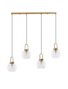 Luces Exclusivas BANES Wisząca Nowoczesna złoty i odcienie złota 4xΕ27 max 12W LE42654