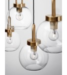 Lampy wiszące - Luces Exclusivas BANES Wisząca Nowoczesna złoty i odcienie złota 4xΕ27 max 12W LE42654 - produkt 3