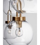 Lampy wiszące - Luces Exclusivas BANES Wisząca Nowoczesna złoty i odcienie złota 4xΕ27 max 12W LE42654 - produkt 4