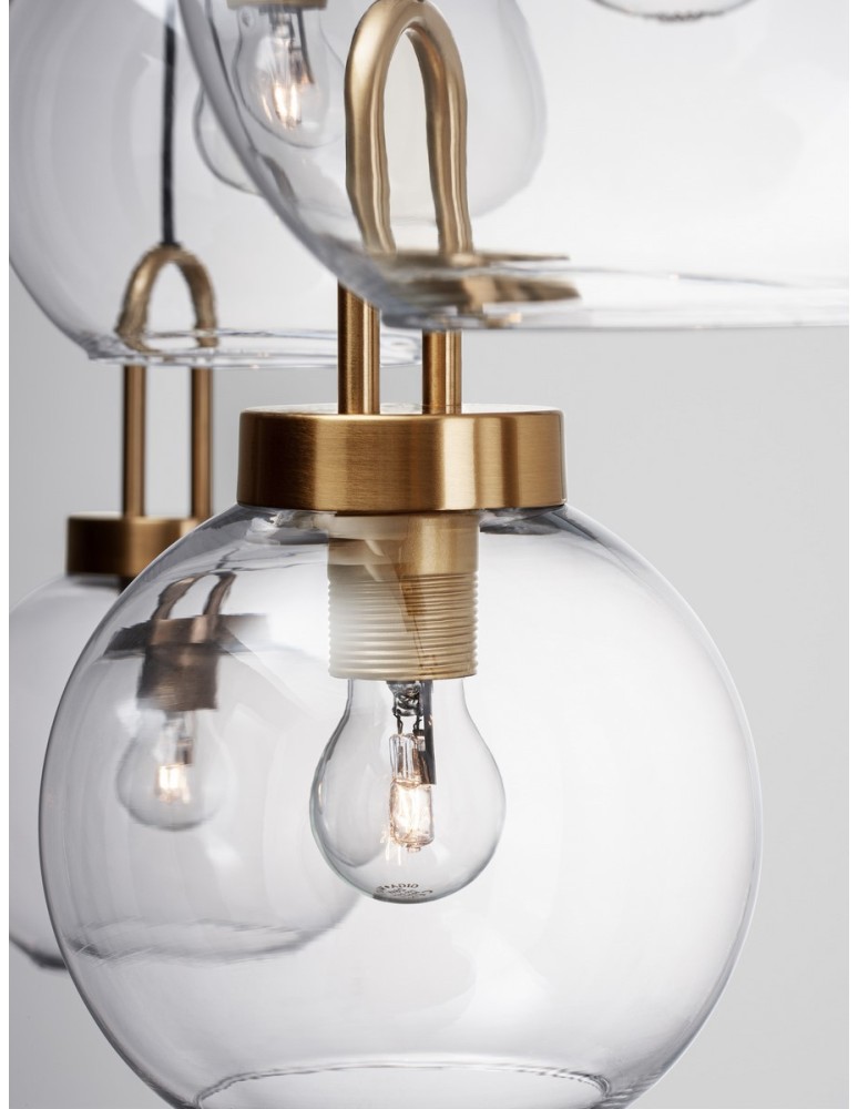 Lampy wiszące - Luces Exclusivas BANES Wisząca Nowoczesna złoty i odcienie złota 4xΕ27 max 12W LE42654 - produkt kolory-swiatla.pl 4