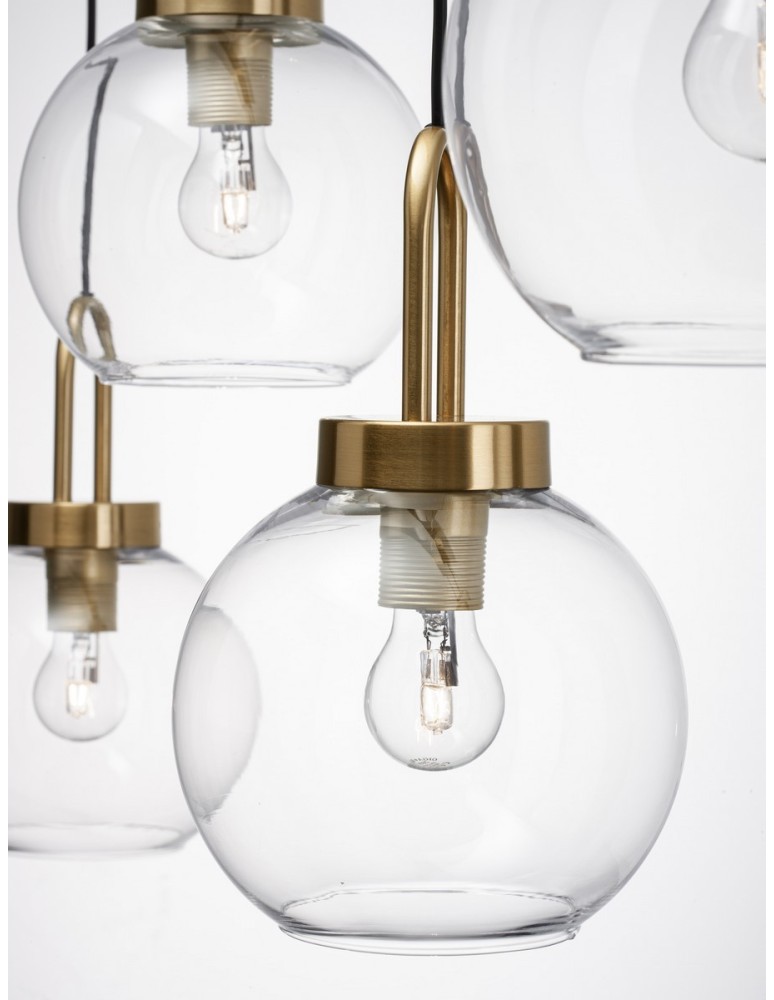 Lampy wiszące - Luces Exclusivas BANES Wisząca Nowoczesna złoty i odcienie złota 4xΕ27 max 12W LE42654 - produkt kolory-swiatla.pl 5