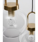 Lampy wiszące - Luces Exclusivas BANES Wisząca Nowoczesna złoty i odcienie złota 3xΕ27 max 12W LE42655 - produkt 2