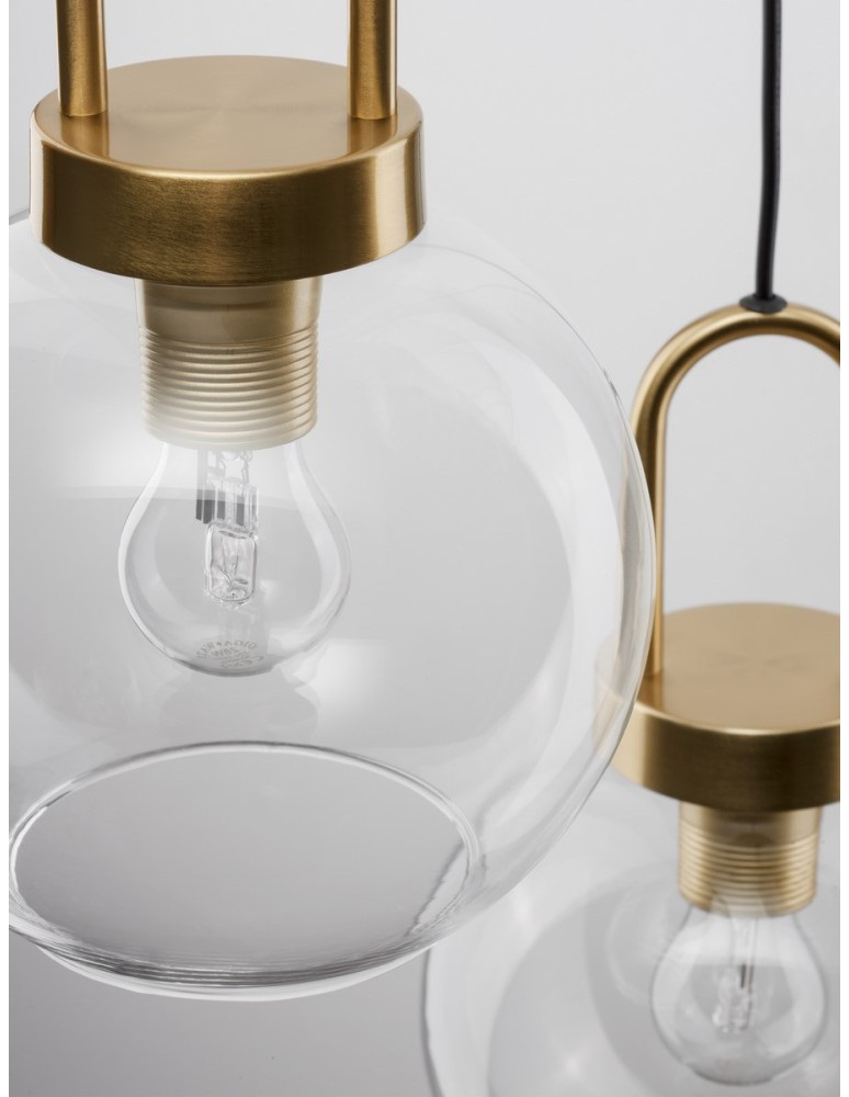 Luces Exclusivas BANES Wisząca Nowoczesna złoty i odcienie złota 3xΕ27 max 12W LE42655