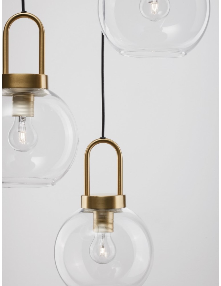 Luces Exclusivas BANES Wisząca Nowoczesna złoty i odcienie złota 3xΕ27 max 12W LE42655