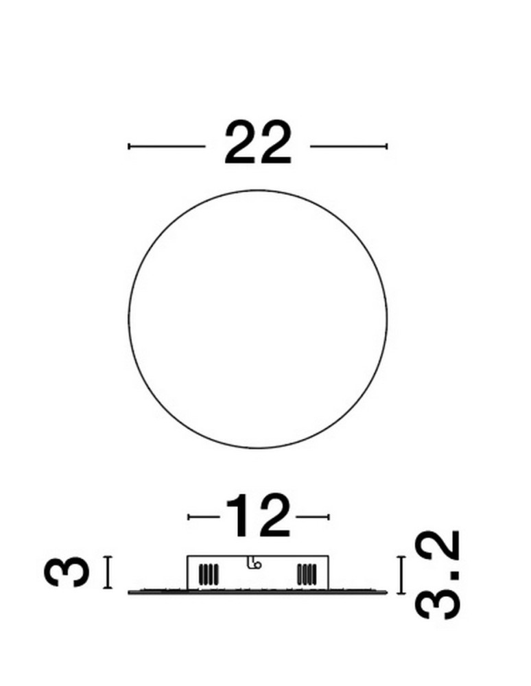 Luces Exclusivas CHICA Ścienna Nowoczesna biały 1xLED max 12W 3000K LE42663