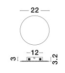 Kinkiety - Luces Exclusivas CHICA Ścienna Nowoczesna złoty i odcienie złota 1xLED max 12W 3000K LE42664 - produkt 6