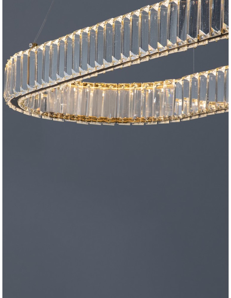 Luces Exclusivas BAUTA Wisząca Nowoczesna złoty i odcienie złota 1xLED max 48W 3500K LE42672