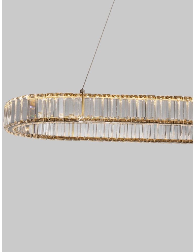 Luces Exclusivas BAUTA Wisząca Nowoczesna złoty i odcienie złota 1xLED max 48W 3500K LE42672